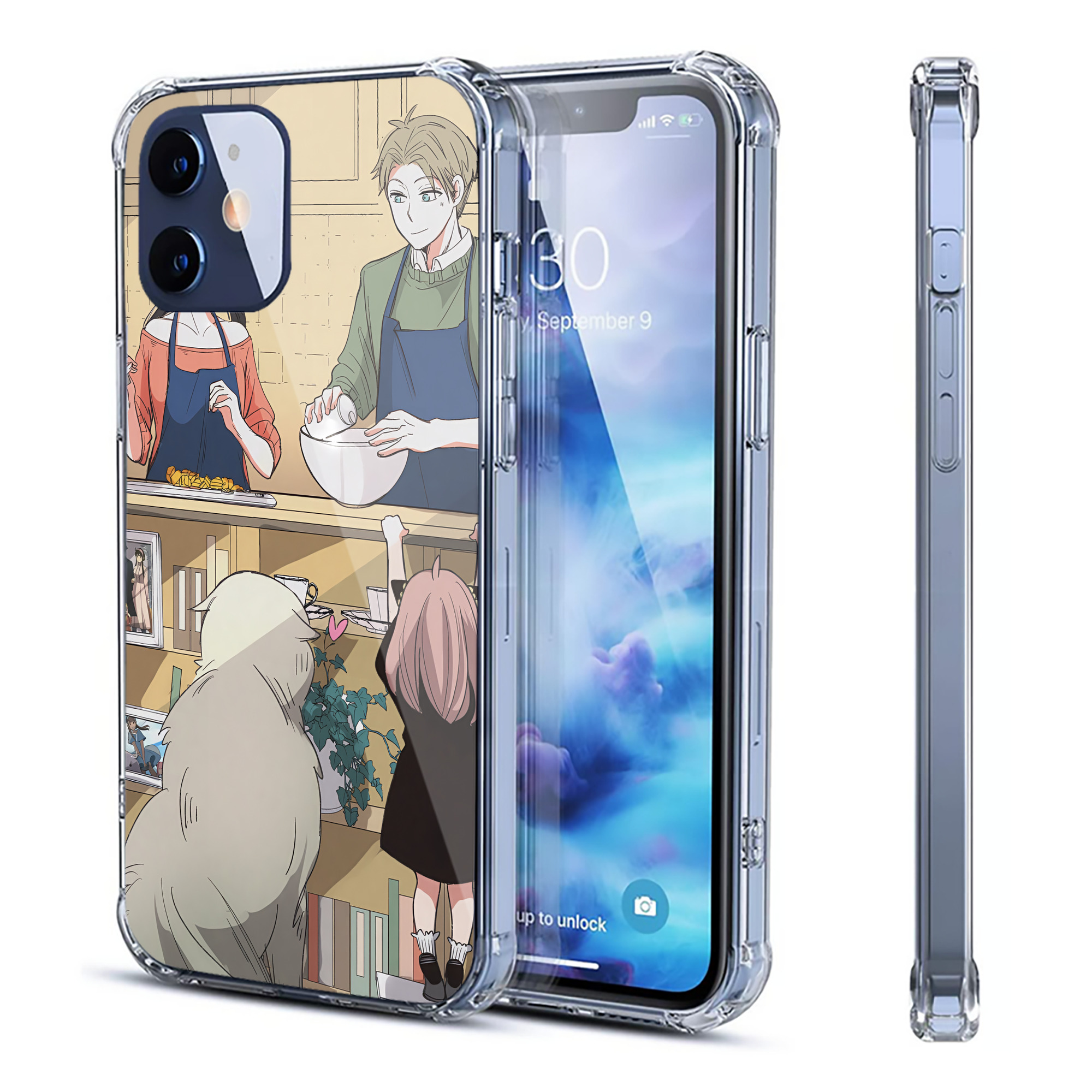 （画像用） SPY×FAMILY间谍家家酒 【iPhone 12シリーズ対応】透明スマホケース（クリアソフトケース）